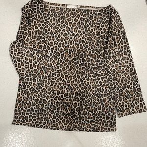 Hennes Collection Leopard Shirt Sz. M